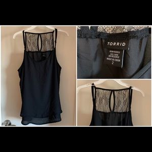 Torrid Chiffon Cami Lace Detail
